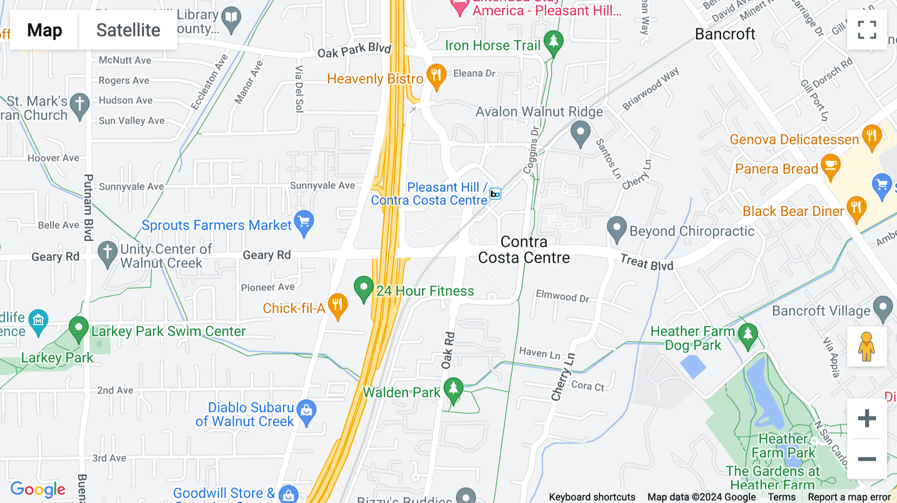 Click for interative map of 1255 Treat Boulevard, Suite 300, Treat Centre, Walnut Creek, California, USA, Walnut Creek