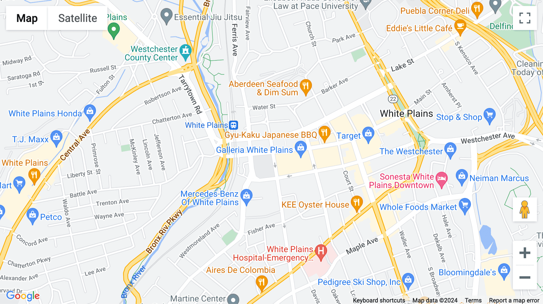 Click for interative map of 50 Main Street, Suite 1000, Main Street Centre, White Plains, New York State, White Plains