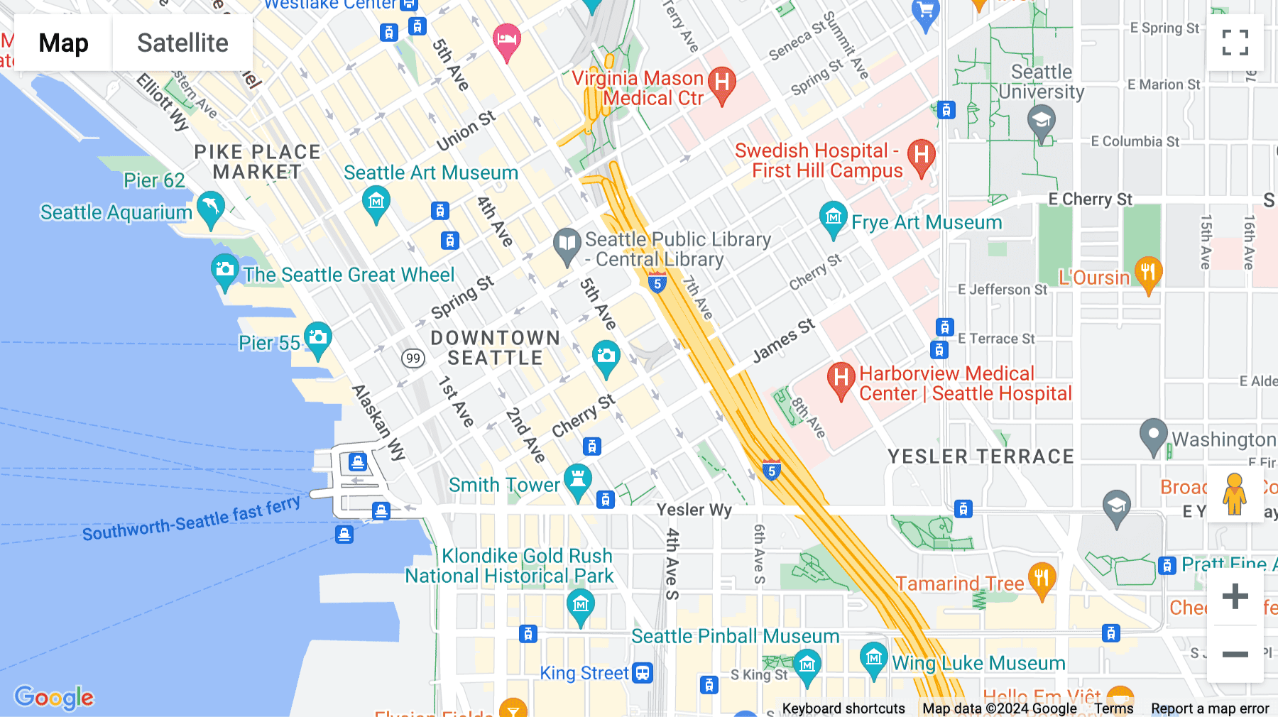 Click for interative map of 701 5th Avenue, Bank of America Tower, Suite 3500/3600/4200/4300, Seattle