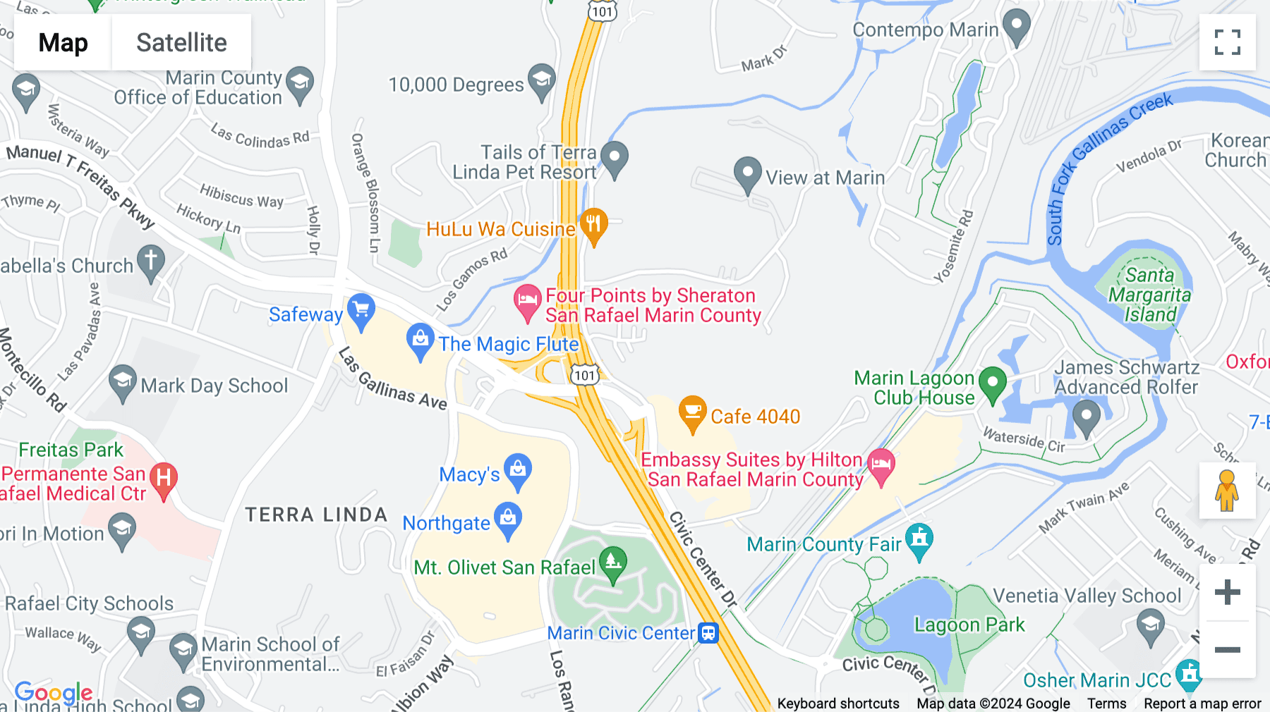 Click for interative map of 4040 Civic Center Drive,    Suite 200, San Rafael Center, Marin North Bay Center, San Rafael