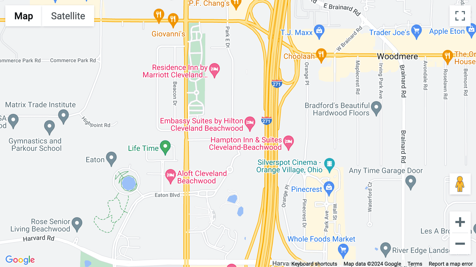 Click for interative map of 2000 Auburn Drive, One Chagrin Highlands, Suite 200, Chagrin Highlands Center, Beachwood