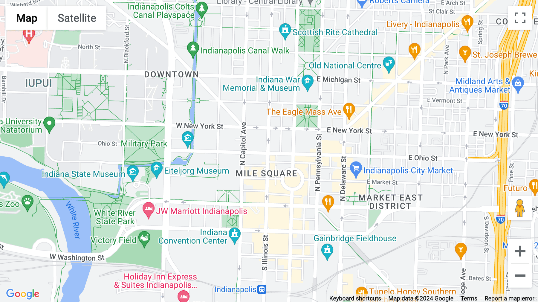 Click for interative map of 201 North Illinois Street, Suite 1600-South Tower, Indianapolis, Indiana, USA, Indianapolis