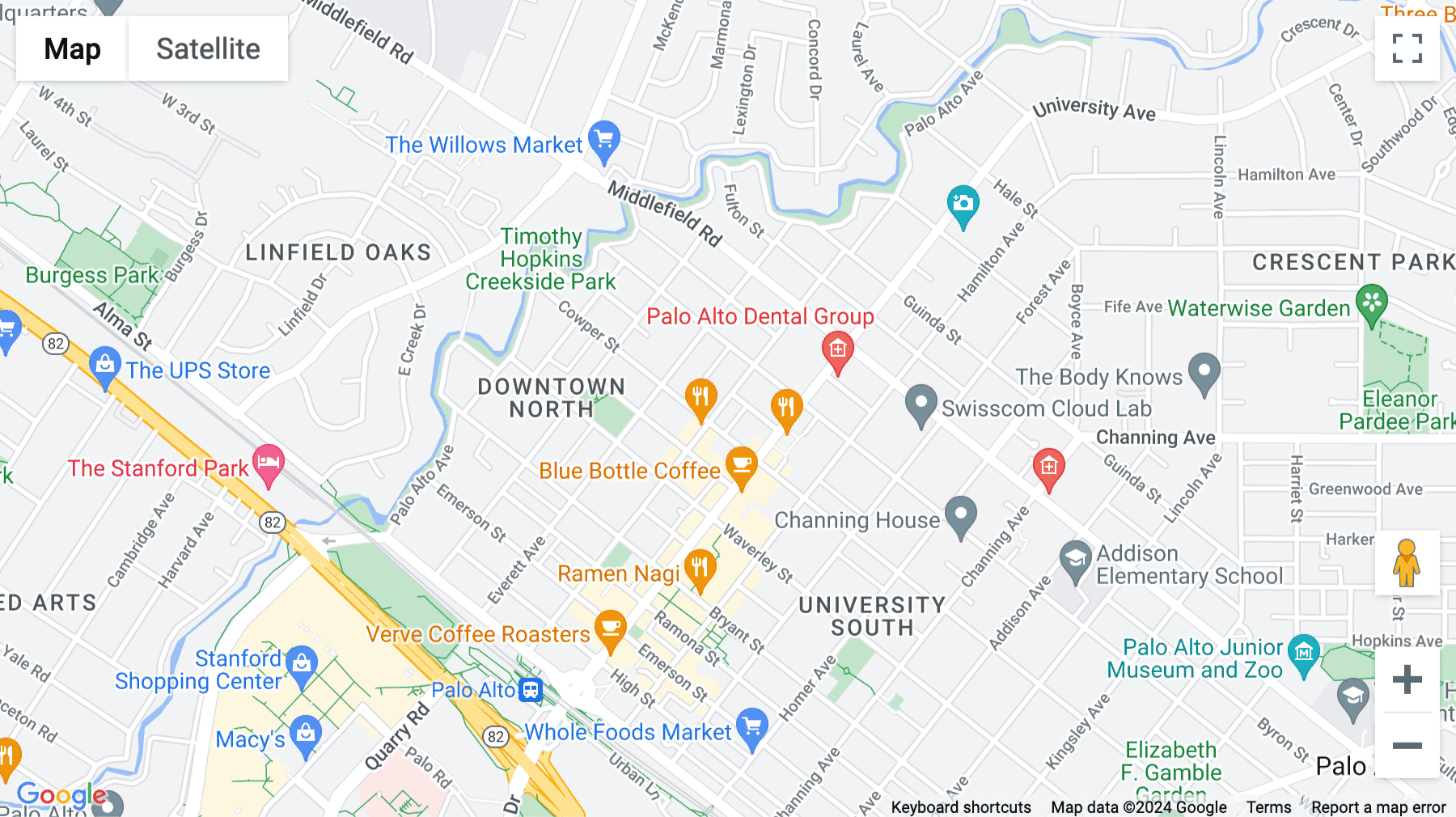 Click for interative map of 530 Lytton Avenue, 2nd Floor, Palo Alto, California, Palo Alto