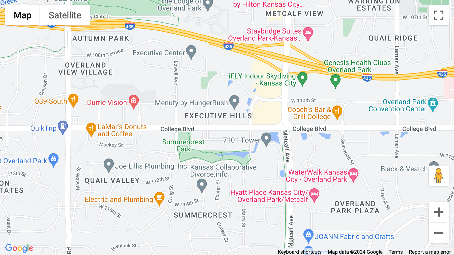 Click for interative map of 7500 College Boulevard, Suite 400, Lighton Tower, Suite 400, Lighton Tower, Overland Park