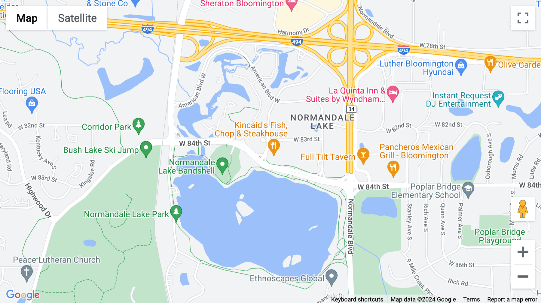 Click for interative map of 8400 Normandale Lake Boulevard, Normandale Lake Center, Bloomington, Minnesota, Bloomington