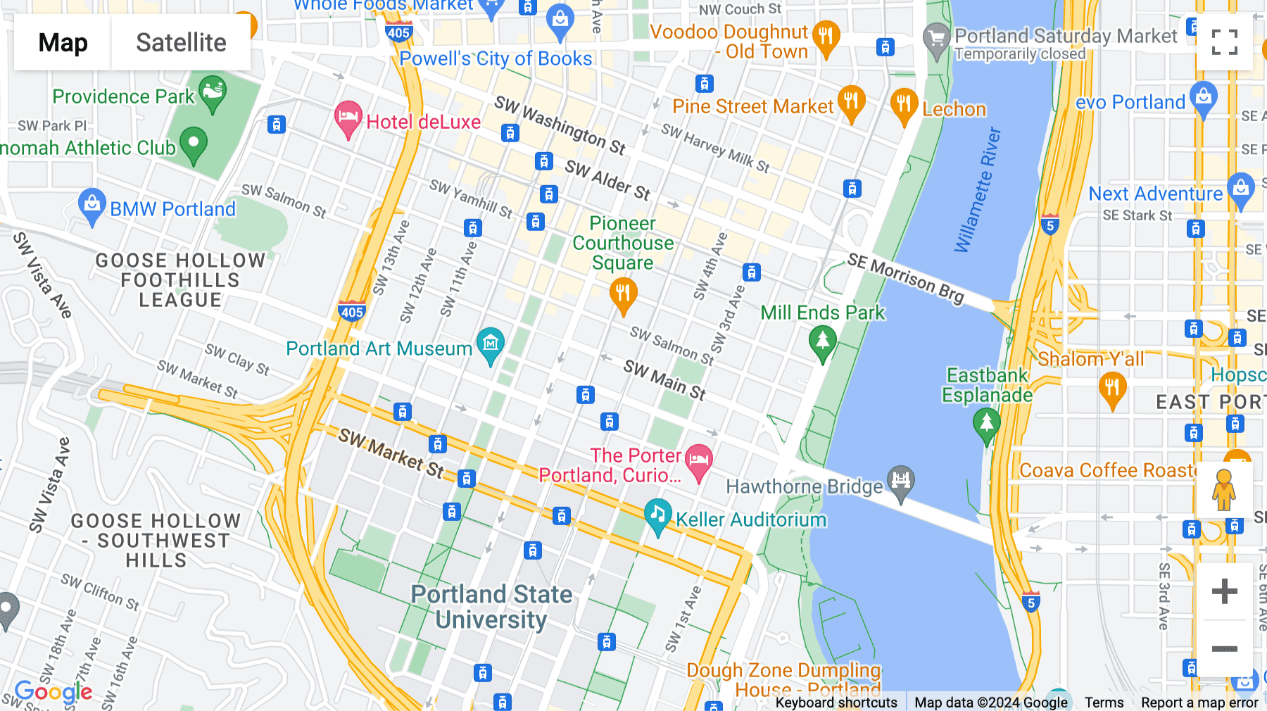 Click for interative map of 1001 SW 5th Avenue, Suite 1100, Downtown Portland Centre, Portland, Oregon, USA, Portland