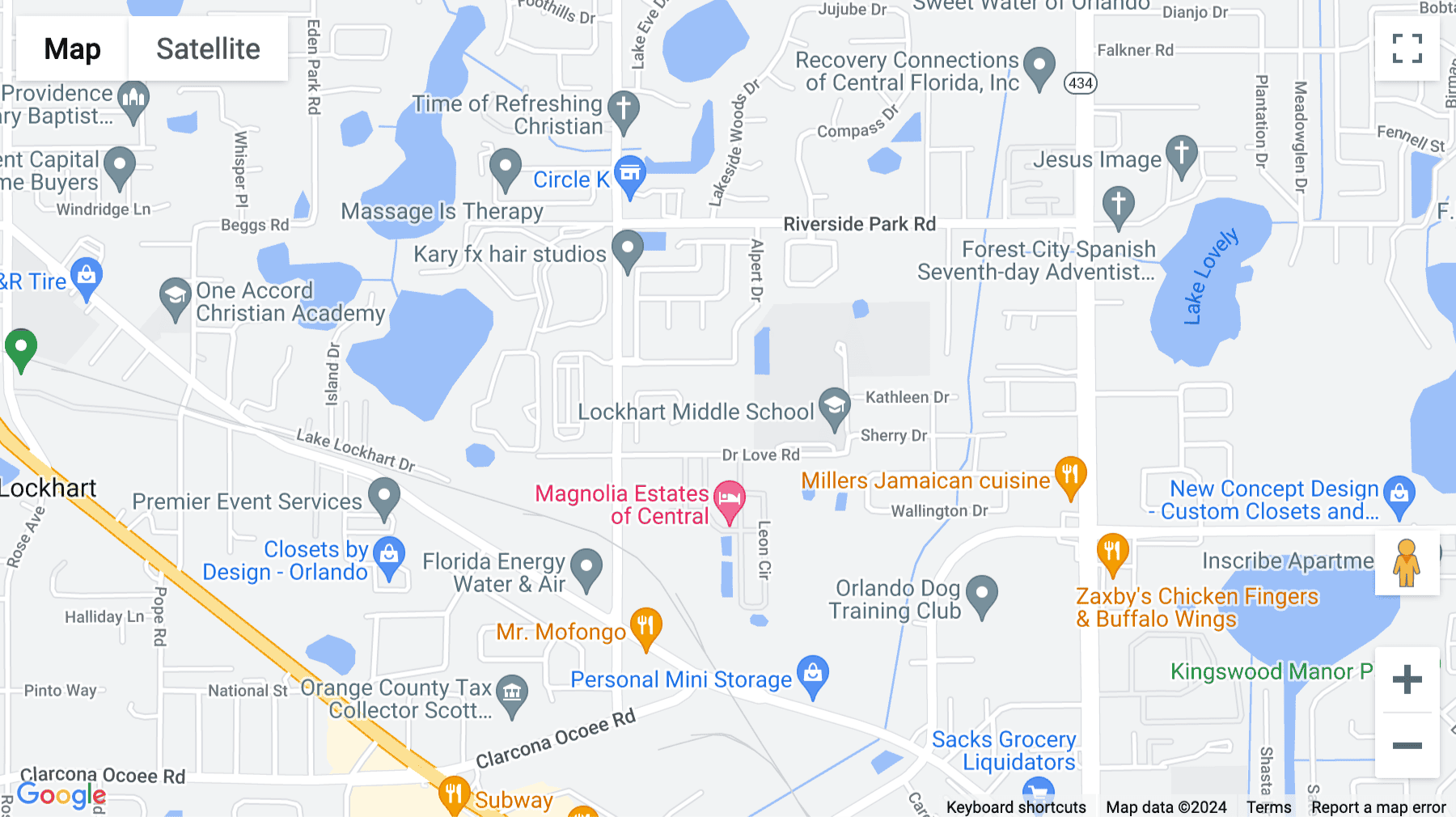 Click for interative map of 1800 Pembrooke Drive, Suite 300, Orlando