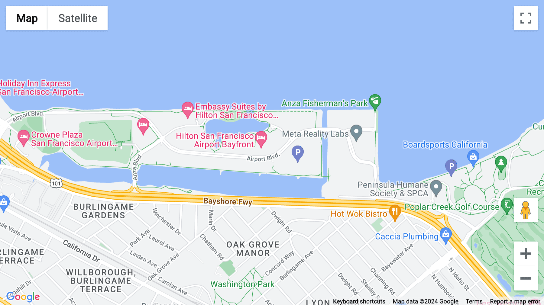 Click for interative map of 533 Airport Boulevard, Suite 400, Burlingame, California, USA, Burlingame