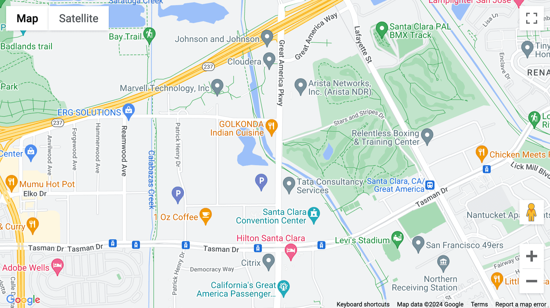Click for interative map of 5201 Great America Parkway, Suite 320, Techmart Centre, Santa Clara, California, USA, Santa Clara