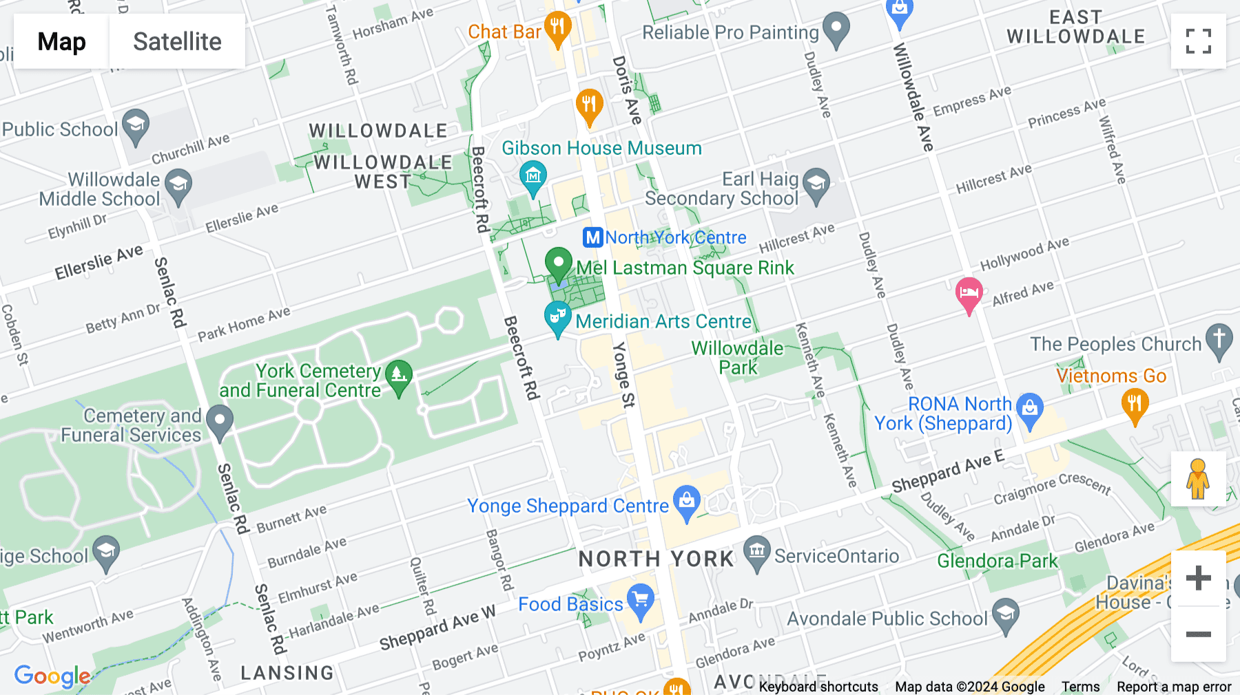 Click for interative map of 4950 Yonge Street, Madison Center, Suite 2200, Toronto