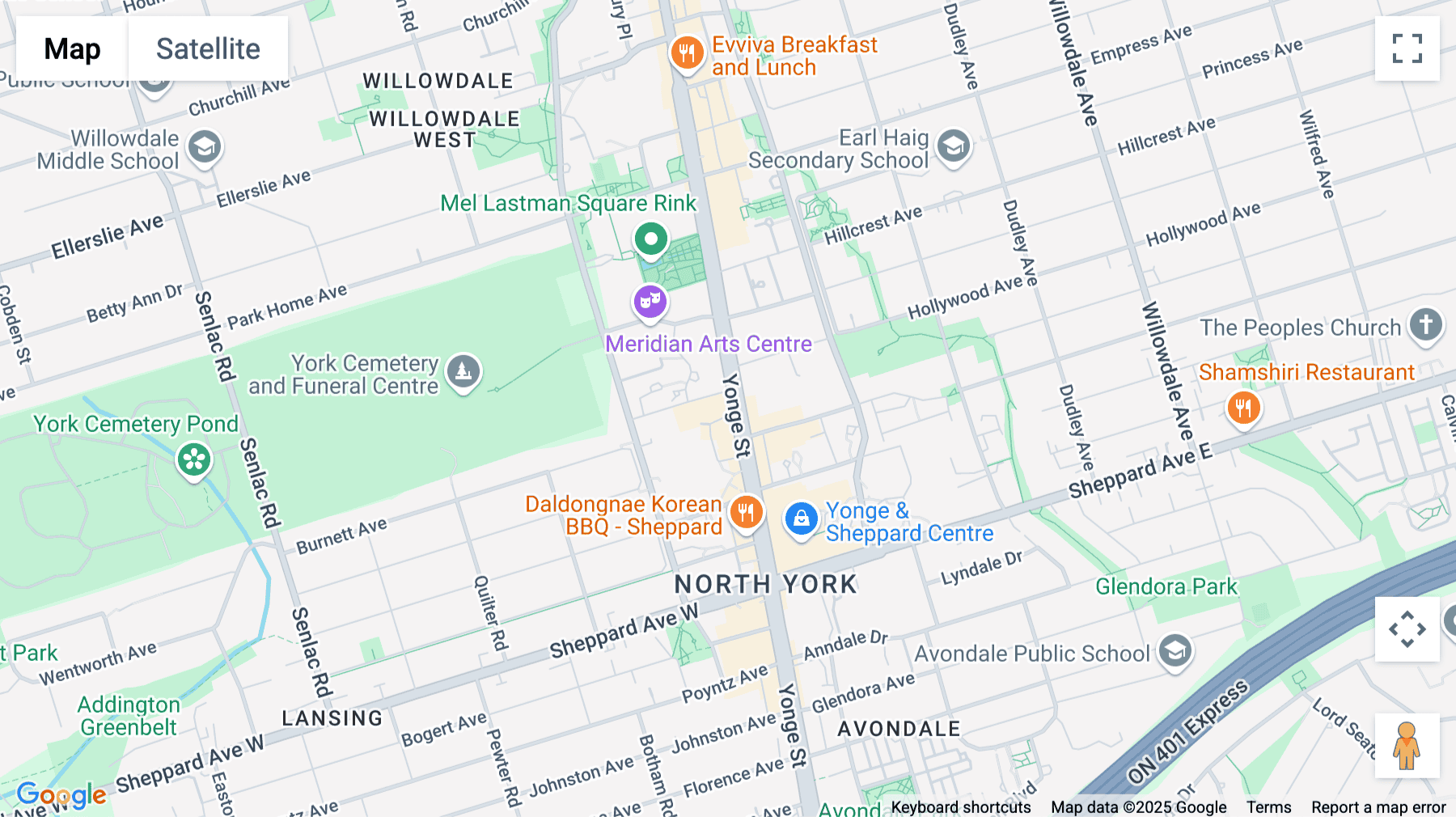 Click for interative map of 4950 Yonge Street, Madison Center, Suite 2200, Toronto