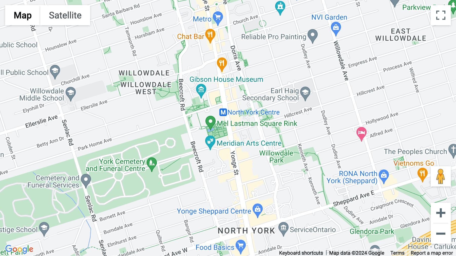 Click for interative map of 5000 Yonge St, Suite 1901, Toronto