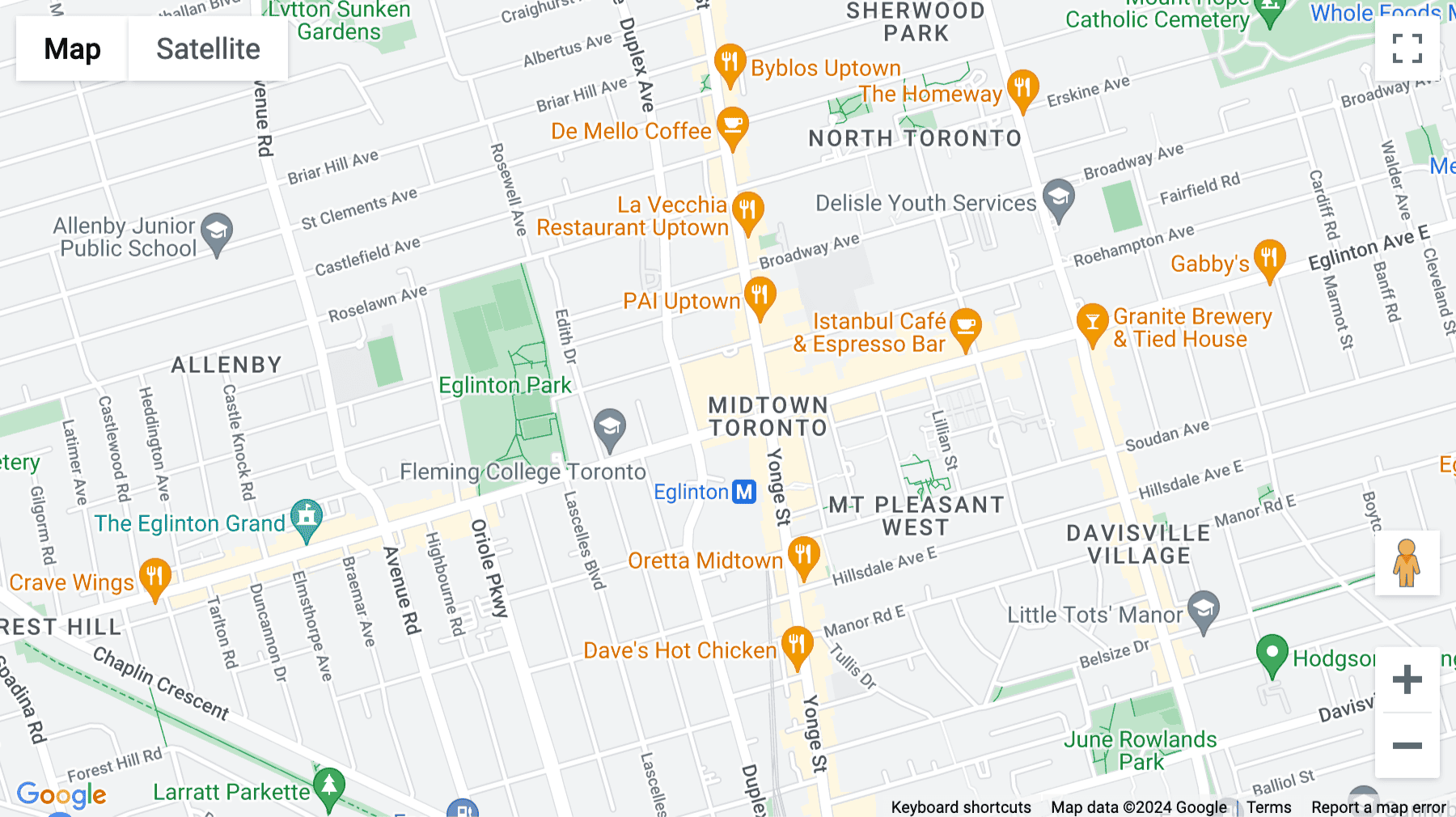 Click for interative map of Yonge Eglinton Centre, 2300 Yonge Street, Suite 1600, Toronto