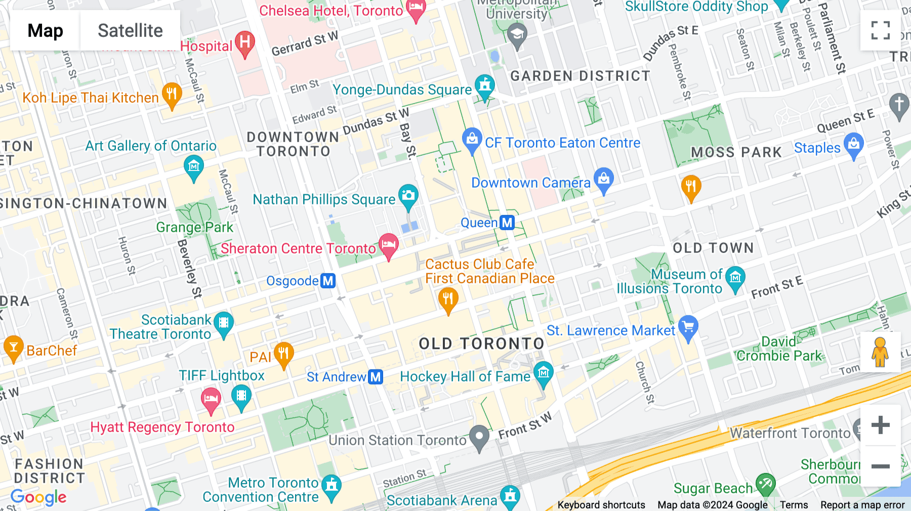 Click for interative map of Suite 1600,  401 Bay Street, Toronto