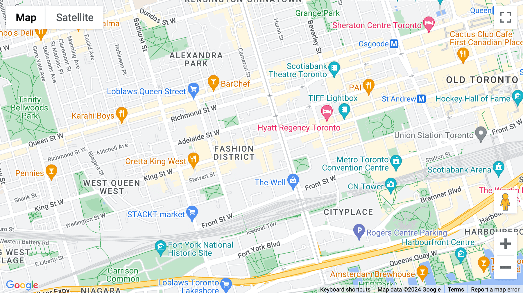 Click for interative map of 500 King Street West, 3rd Floor, Toronto
