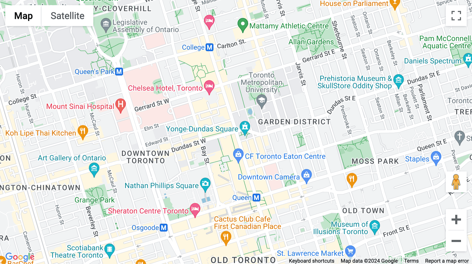 Click for interative map of 1 Dundas Street West, Suite 2500, Eaton Centre, Toronto