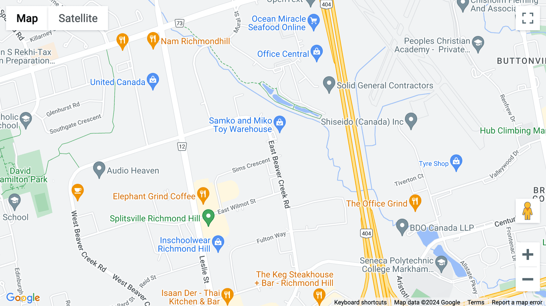 Click for interative map of 70 East Beaver Creek Road, Unit 30, Richmond Hill, Toronto