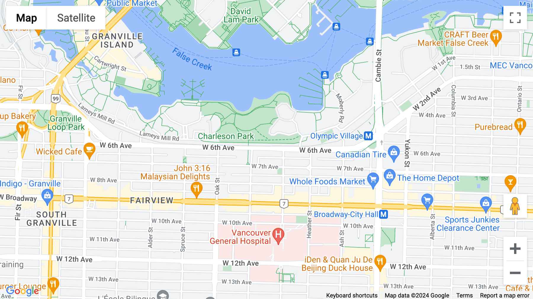 Click for interative map of 1275 West 6th Avenue, Vancouver, British Columbia, Canada, Vancouver