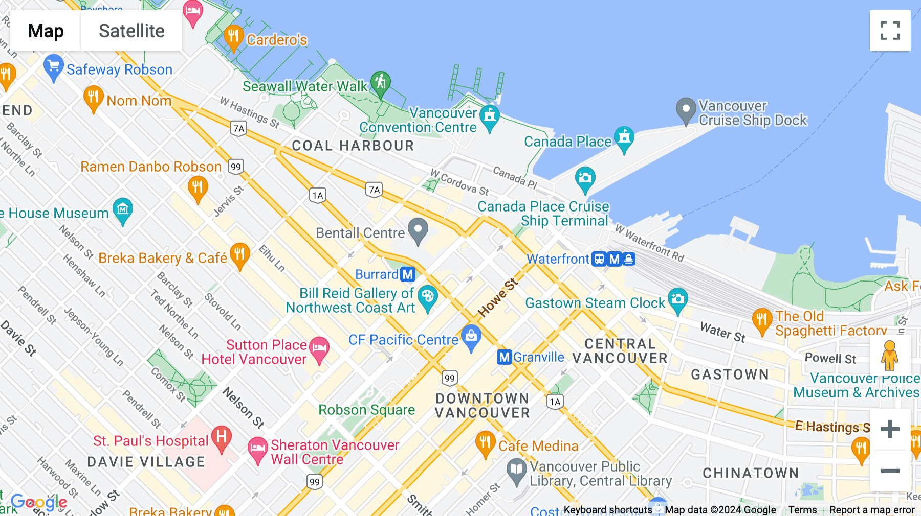 Click for interative map of Suite 500, 600, Park Place, 666 Burrard Street, Vancouver, Vancouver