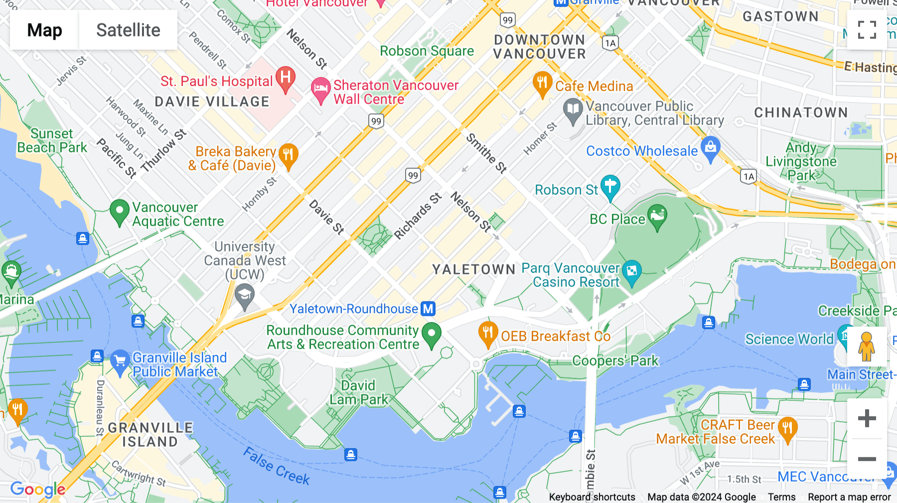 Click for interative map of 1090 Homer Street, Suite 300, Vancouver, British Columbia, Vancouver
