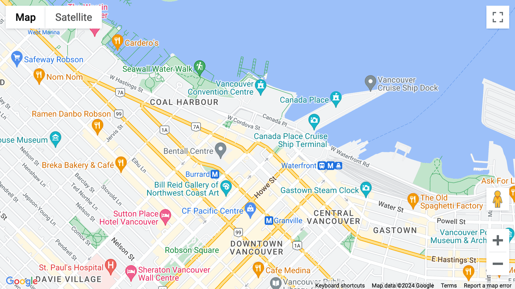 Click for interative map of 1021 West Hastings Street, Vancouver, British Columbia, Canada, Vancouver
