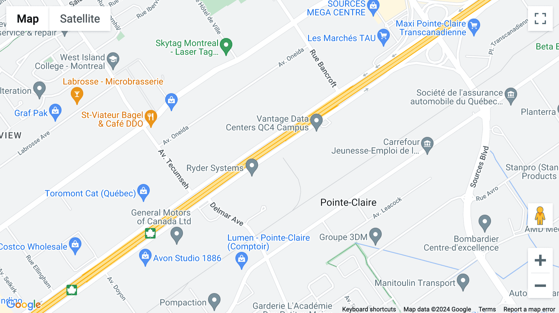 Click for interative map of 6500 Trans-Canada Hwy, Suite 400, Pointe-Claire, Pointe-Claire