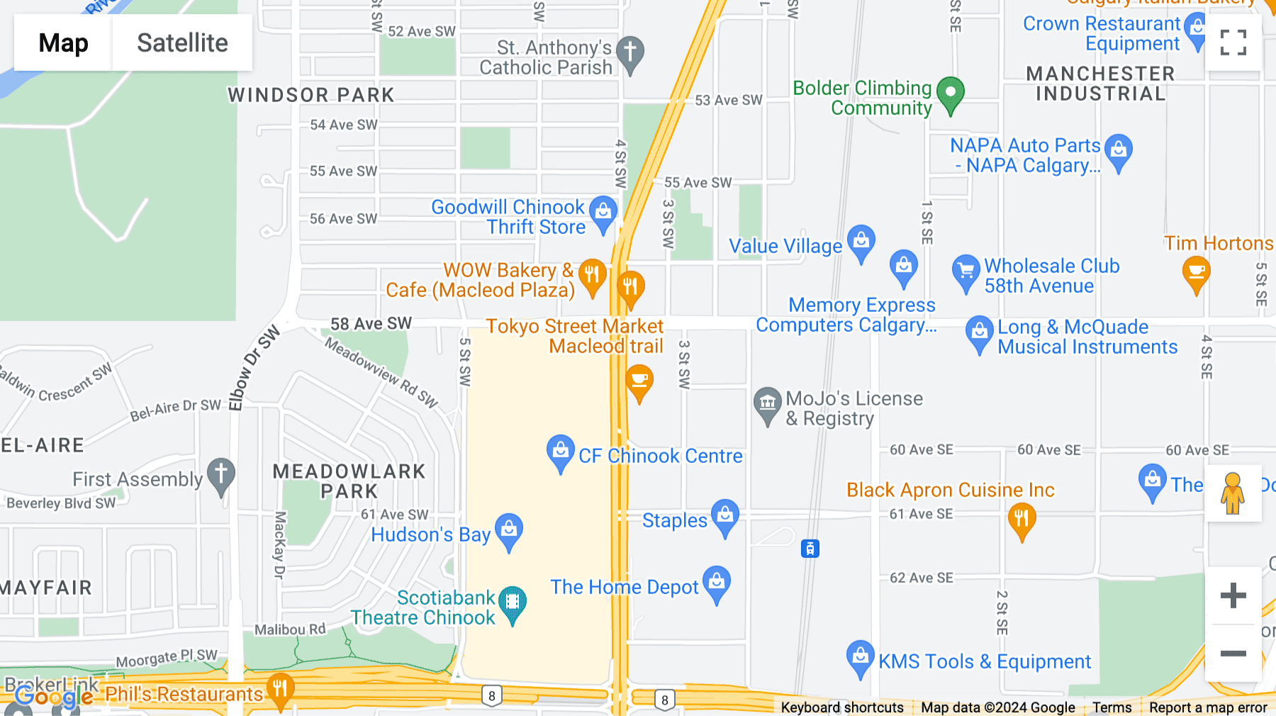 Click for interative map of 5940 Macleod Trail SW, Suite 500, Calgary, Calgary