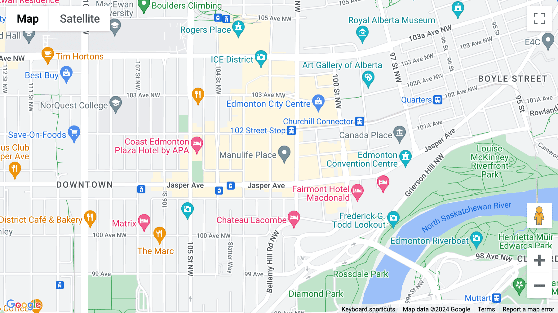Click for interative map of Manulife Place, Suite 1150, Edmonton, Edmonton