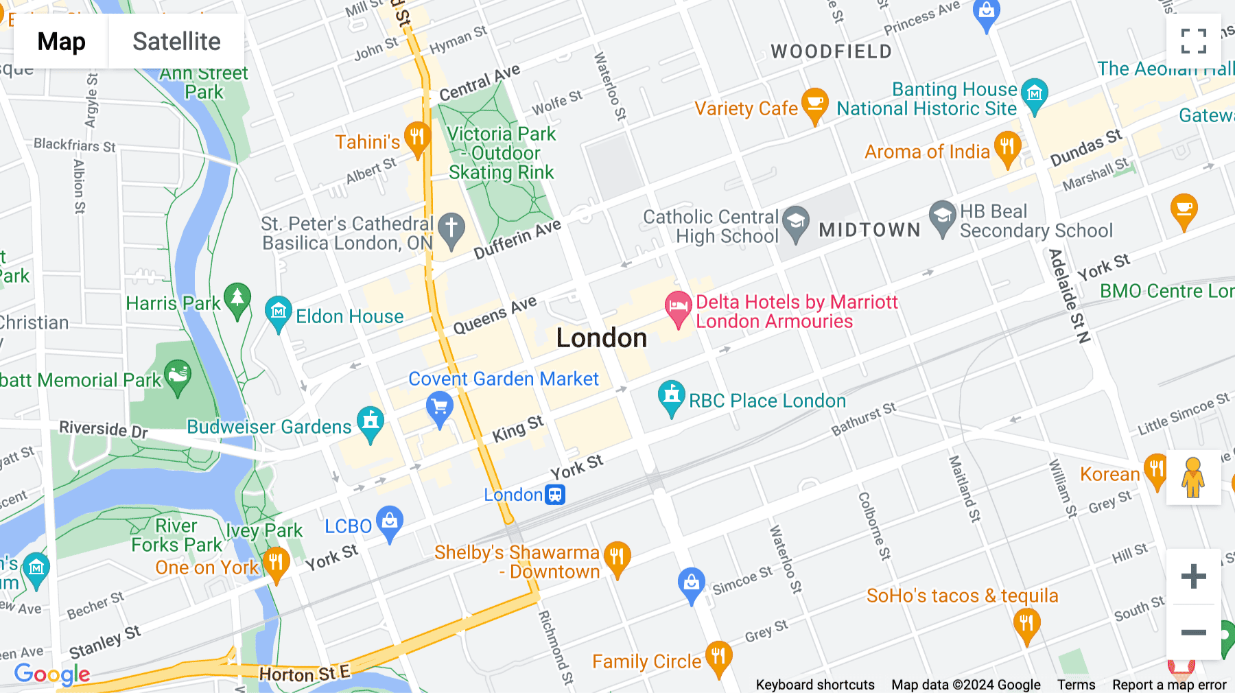 Click for interative map of 380 Wellington Street, Tower B, 6th Floor, London