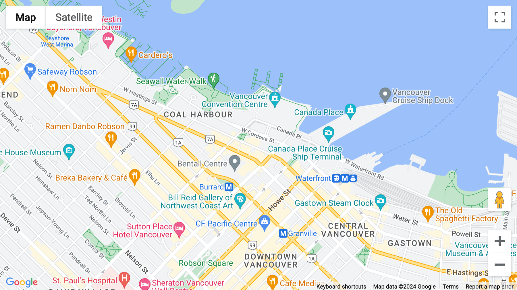 Click for interative map of 300-1055 Hastings Street West, Vancouver, British Columbia, Canada, Vancouver