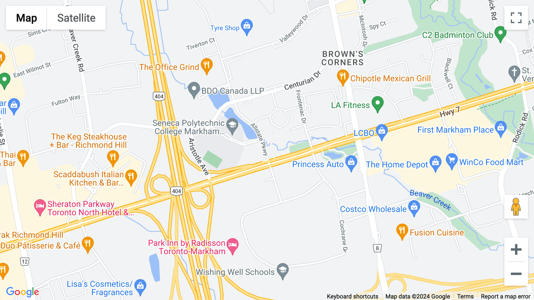 Click for interative map of 15 Allstate Parkway, Suite 600, Markham