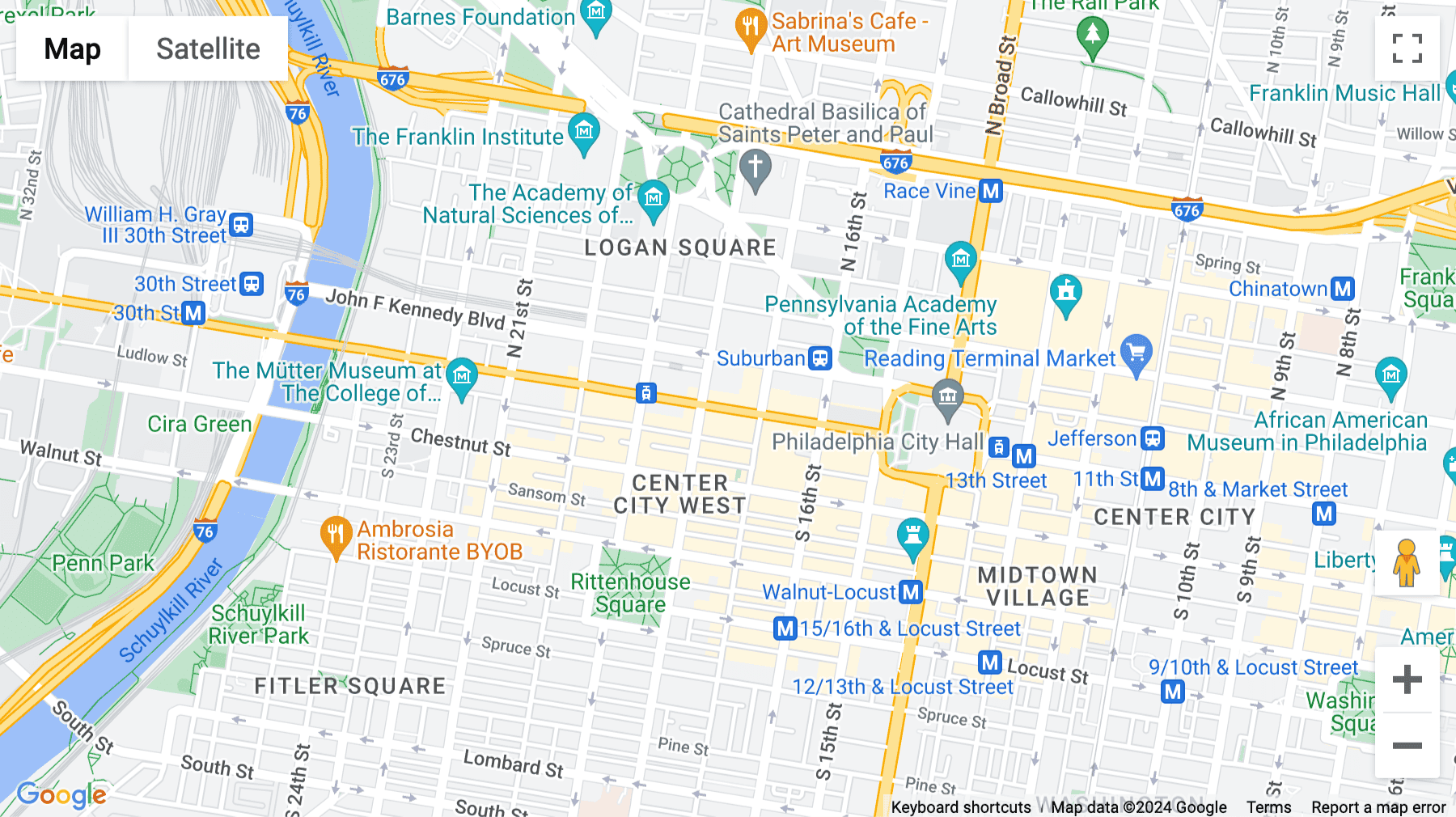 Click for interative map of 1700 Market Street,  Suite 1005, Philadelphia, Pennsylvania, USA, Philadelphia