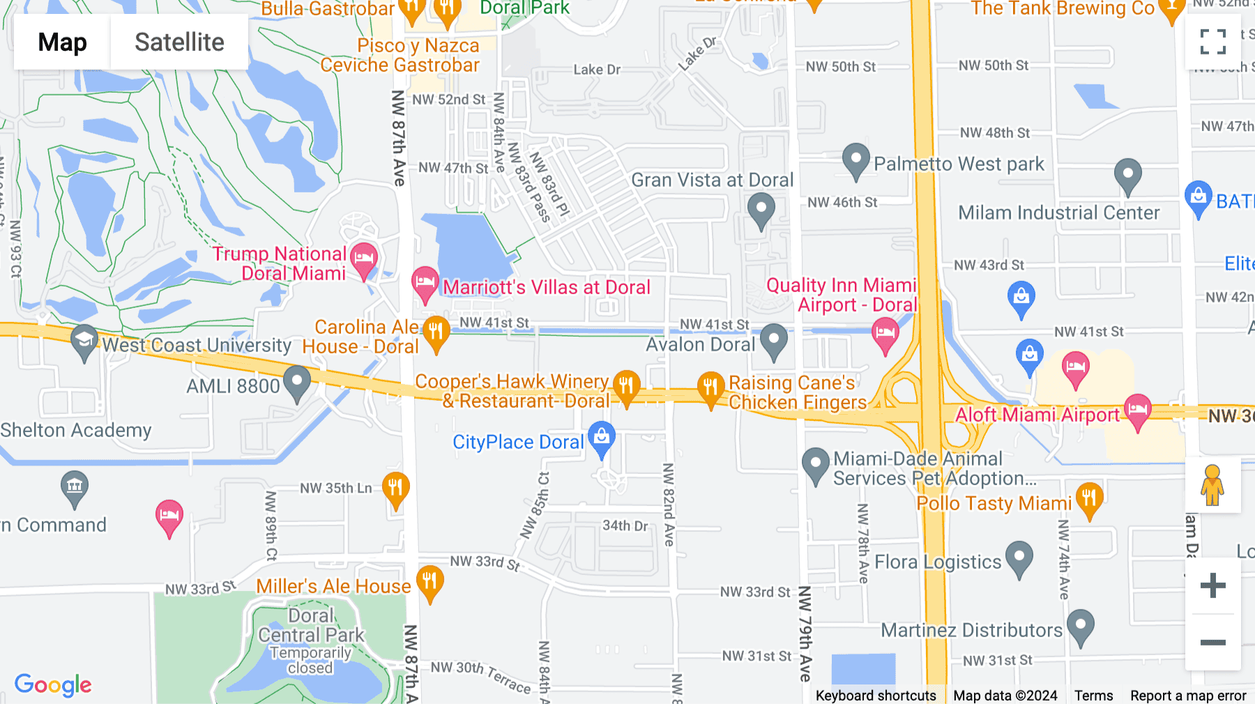 Click for interative map of 8200 NW 41st Street, Doral, Florida, USA, Doral
