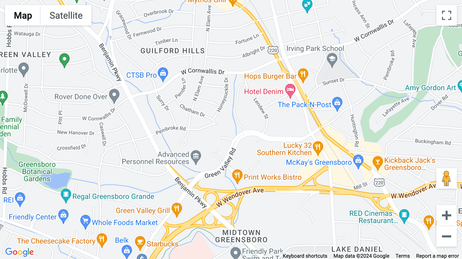 Click for interative map of 717 Green Valley Road, Suite 200, Greensboro, North Carolina, USA, Greensboro