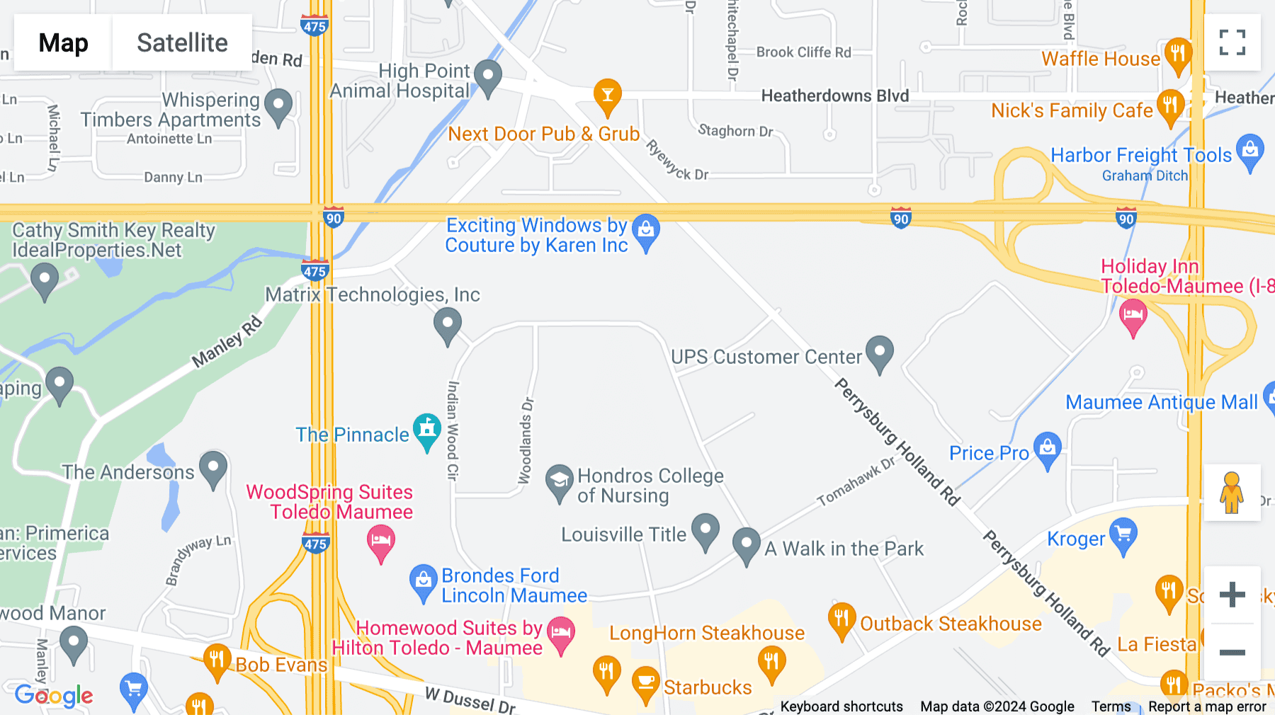 Click for interative map of 1715 Indian Wood Circle, Suite 200, Maumee, Ohio, USA, Maumee