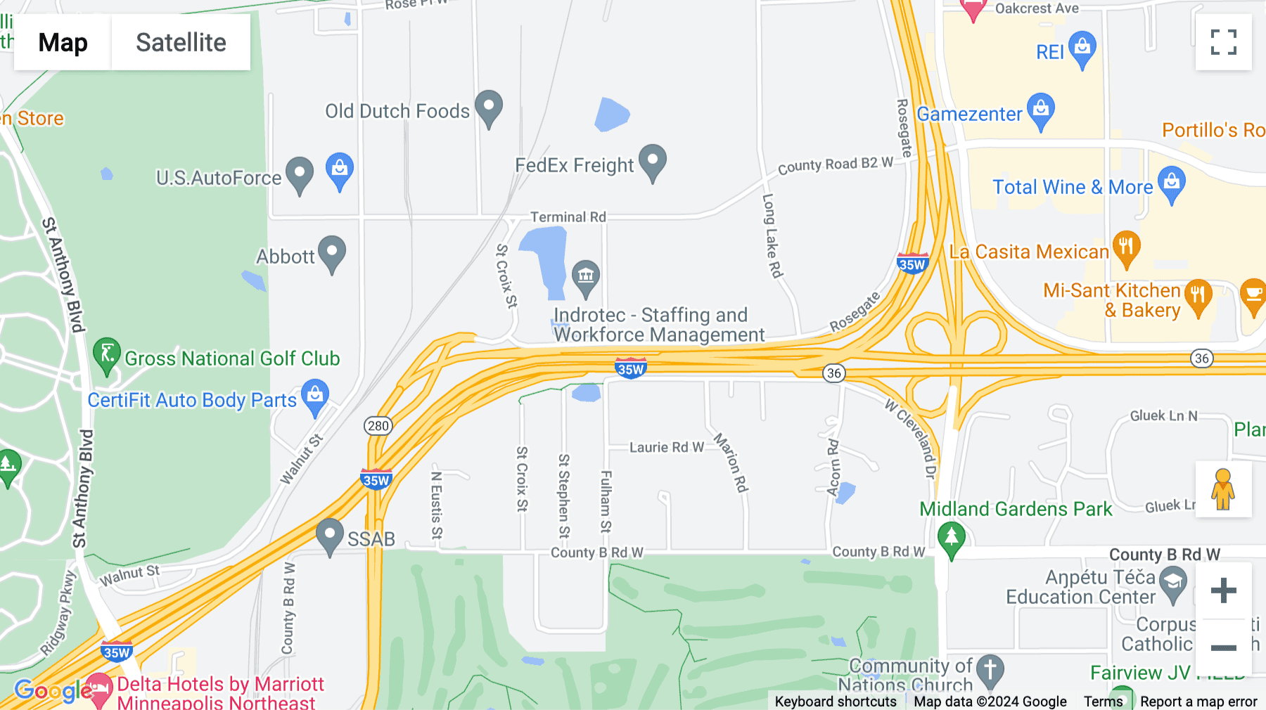 Click for interative map of 2355 Highway 36 West, Suite 400, Roseville, Minnesota, USA, Minnesota