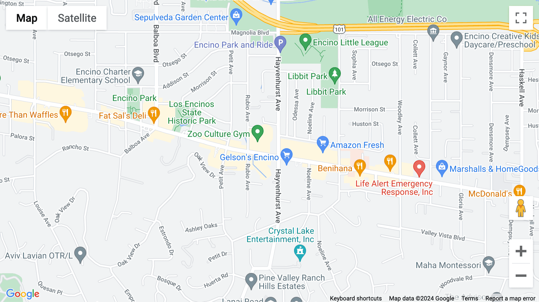 Click for interative map of 16501 Ventura Blvd, Suite 400, Encino, California, USA, Encino