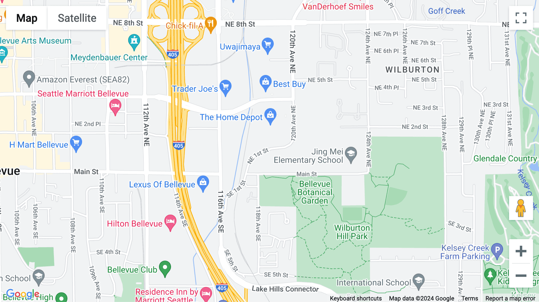 Click for interative map of 11900 N.E. 1st Street, Suite 300, Building G, Bellevue, Washington, USA, Bellevue