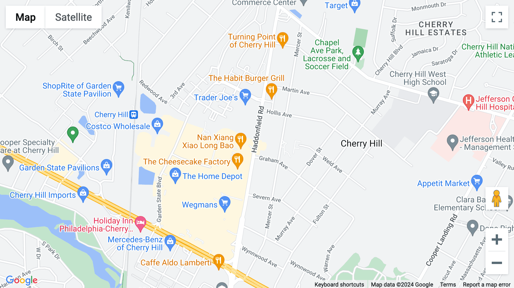 Click for interative map of 923 Haddonfield Road, 3rd Floor, Building B2, Cherry Hill, New Jersey, USA, Cherry Hill