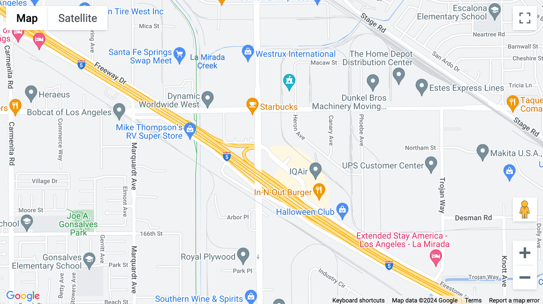 Click for interative map of 14241 E. Firestone Blvd, La Mirada, California, USA, La Mirada