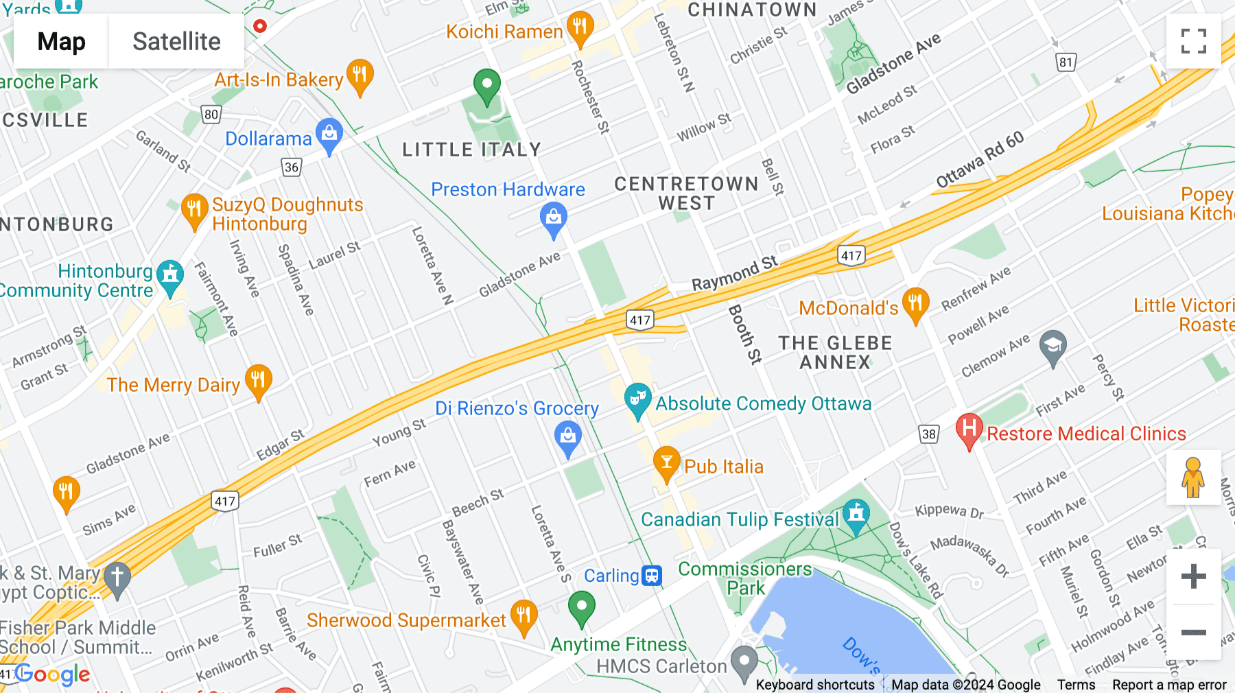 Click for interative map of 343 Preston Street, 11th Floor, Ottawa, Ontario, Canada, Ottawa