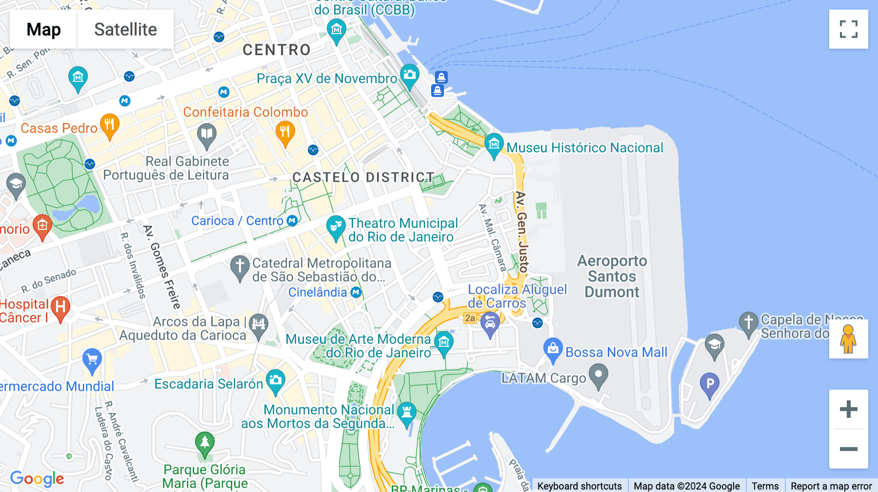 Click for interative map of Av. Presidente Wilson,  231/14°, Rio de Janeiro, Brazil, Rio de Janeiro