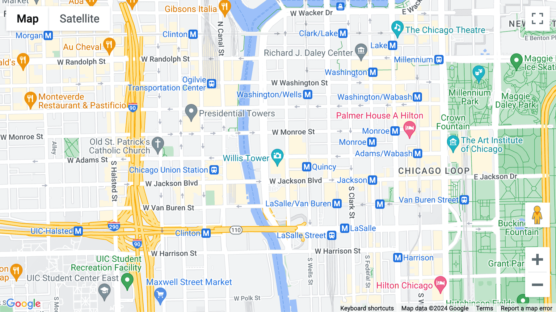 Click for interative map of 318 W Adams Street, Chicago, Illinois, USA, Chicago