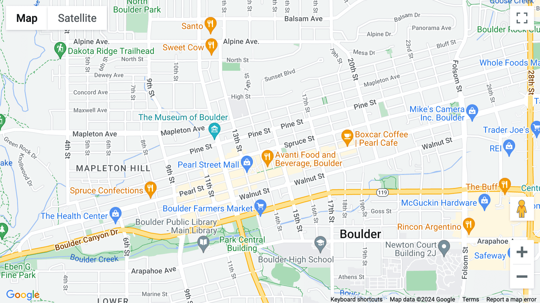 Click for interative map of 1434 Spruce Street, Suite 100, Boulder, Colorado, USA, Boulder