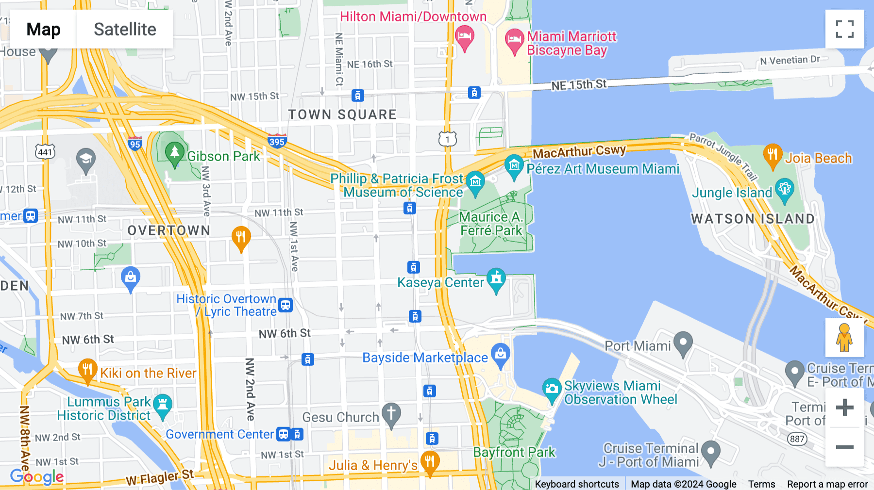 Click for interative map of 990 Biscayne Blvd, Suite 701, Miami, Florida, USA, Miami