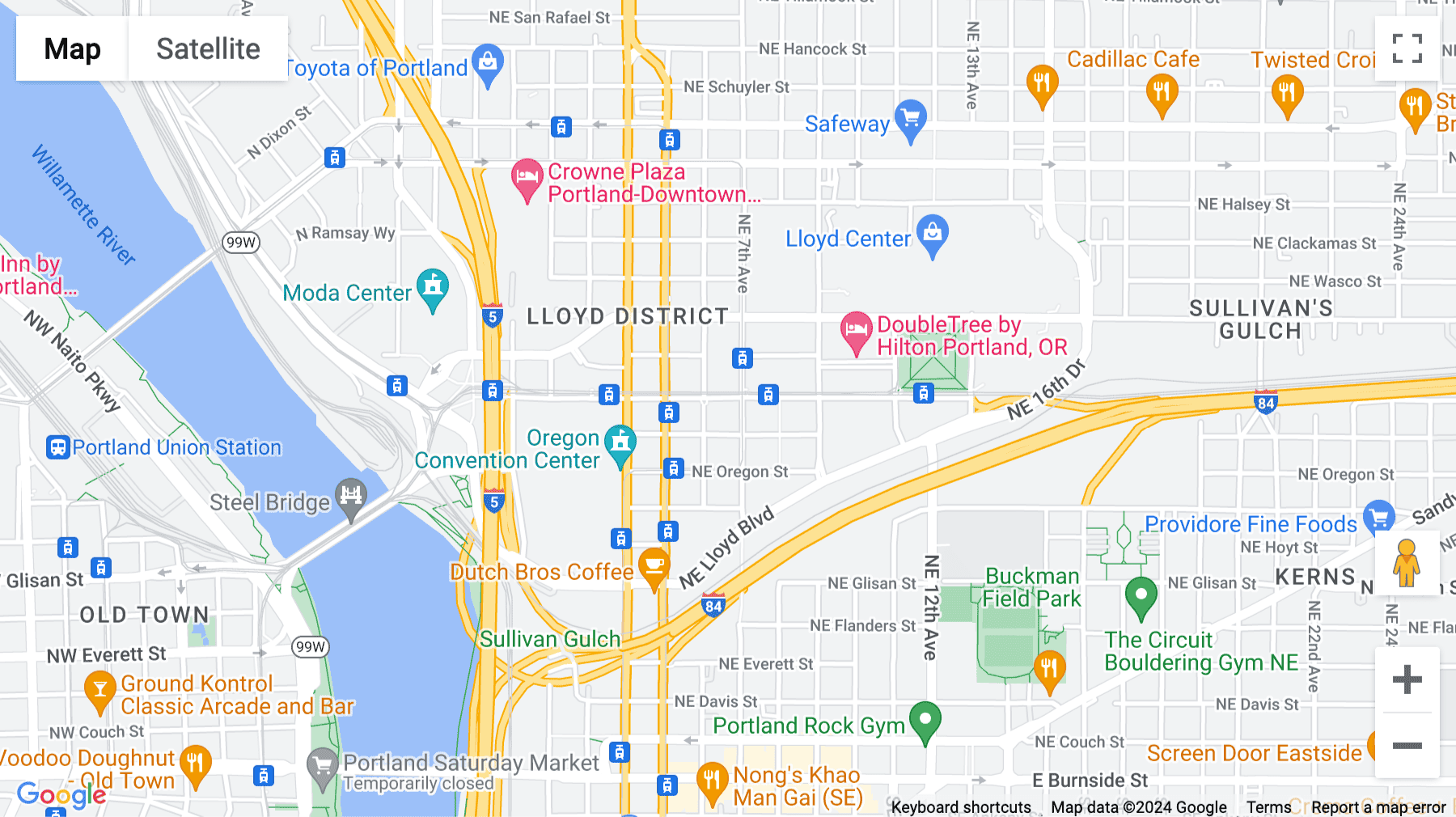 Click for interative map of 650 N. E. Holladay Street, Suite 1600, Portland, Oregon, USA, Portland