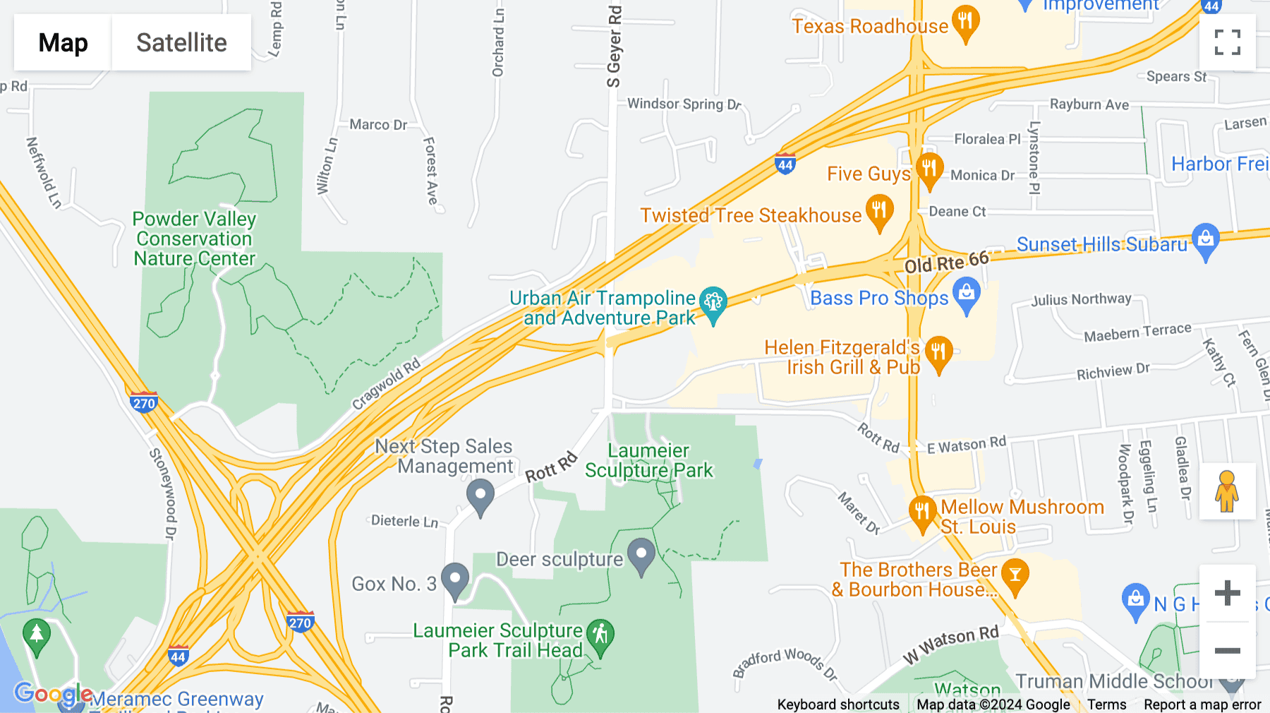 Click for interative map of 3636 S. Geyer Road, Suite 100, St Louis, Missouri, USA, St Louis