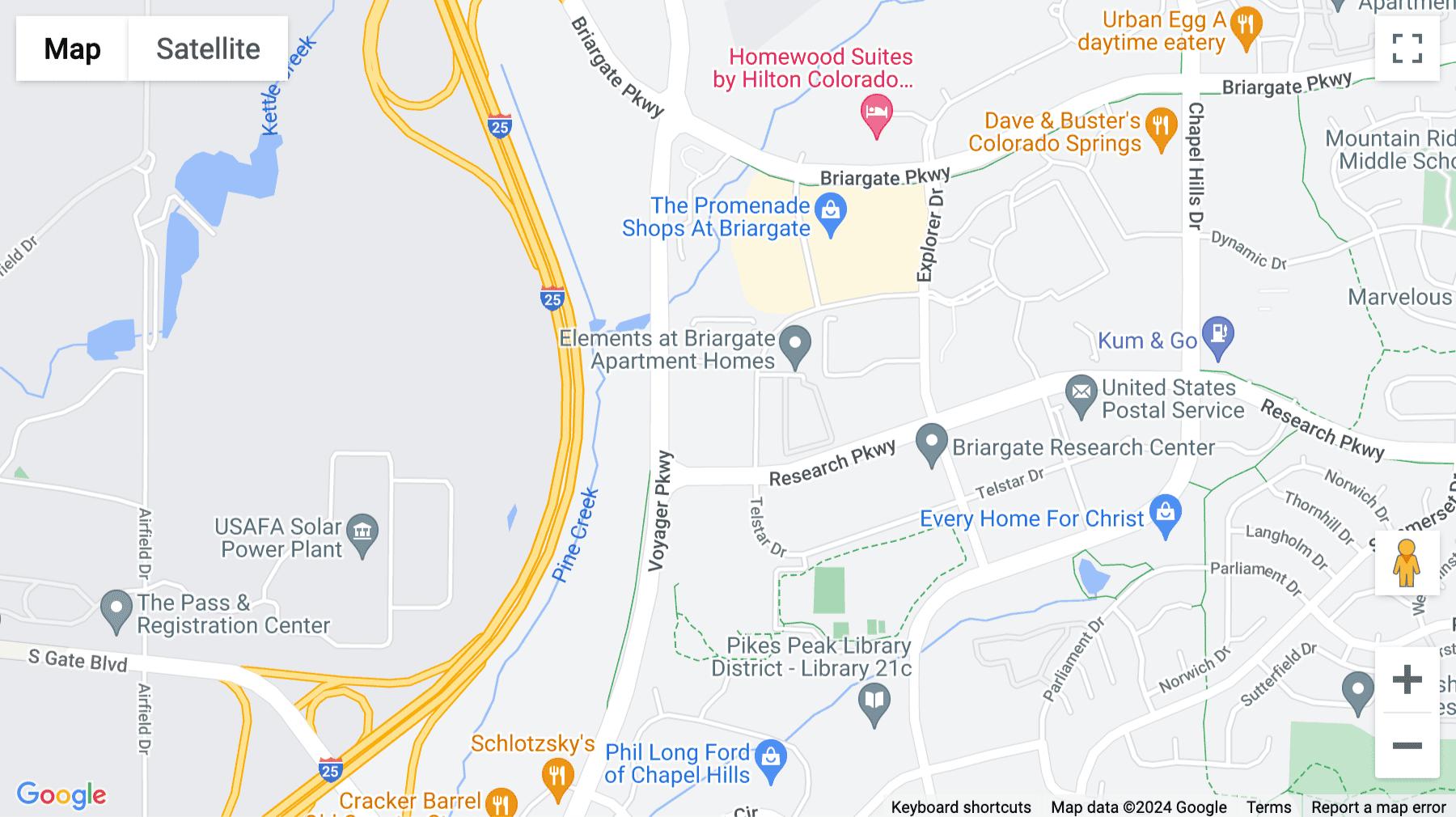 Click for interative map of 1755 Telstar Drive,  Suite 300,Colorado Springs, Colorado, 80920, Colorado Springs