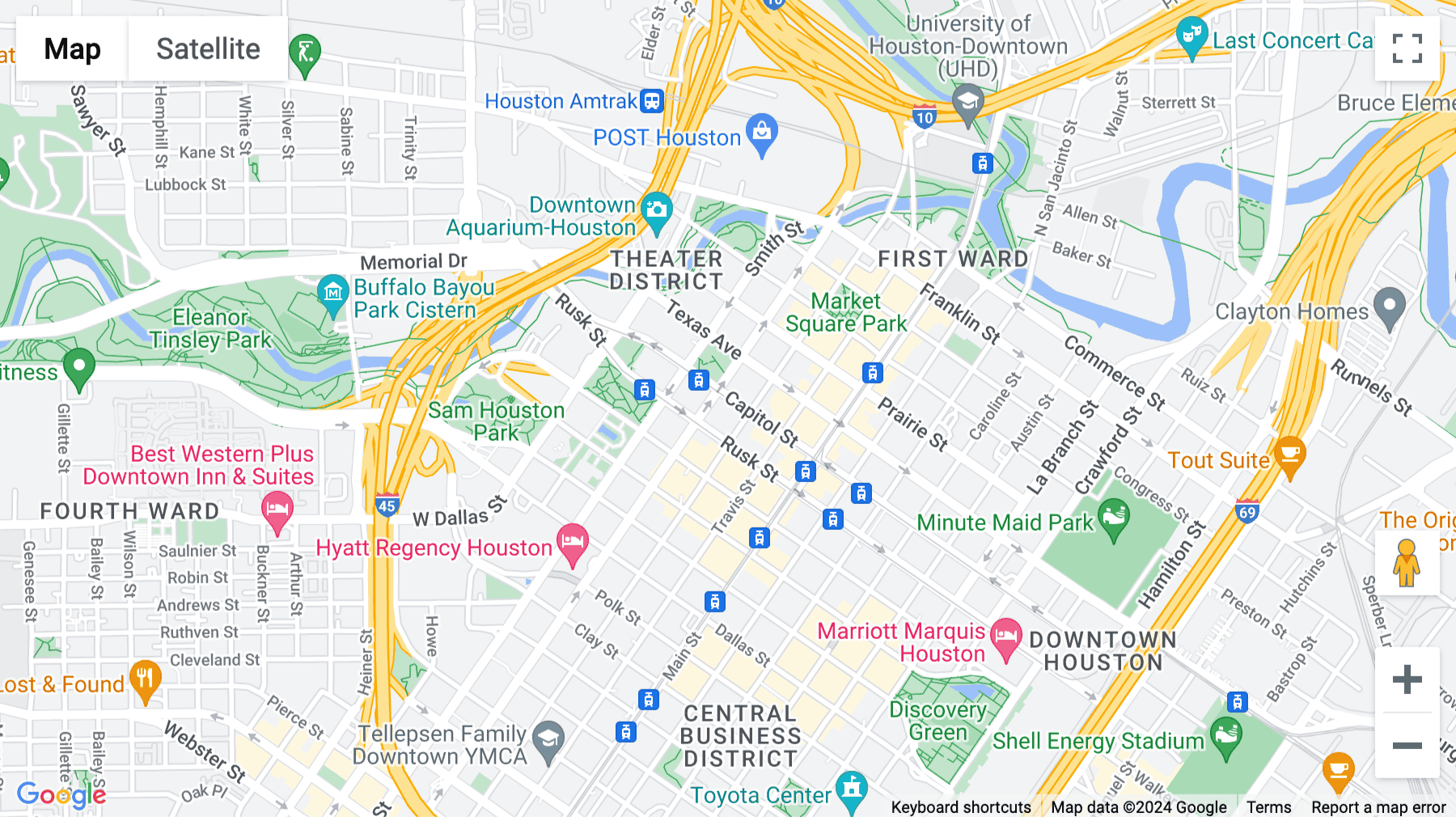 Click for interative map of 700 Milam Street, Suite 1300, Houston, Texas, Houston