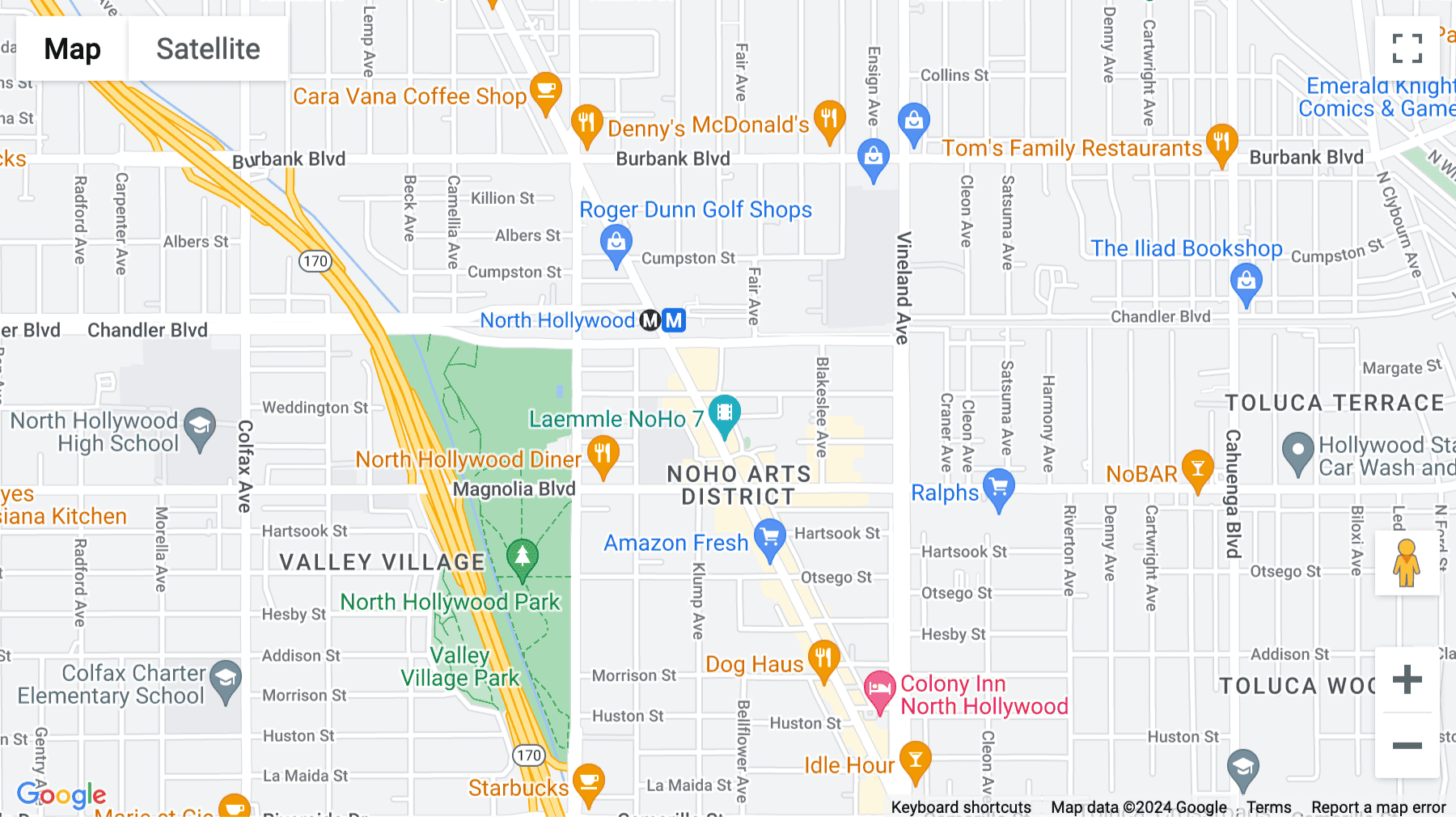Click for interative map of 5250 N. Lankershim Blvd, Suite 550, North Hollywood, Los Angeles, Los Angeles